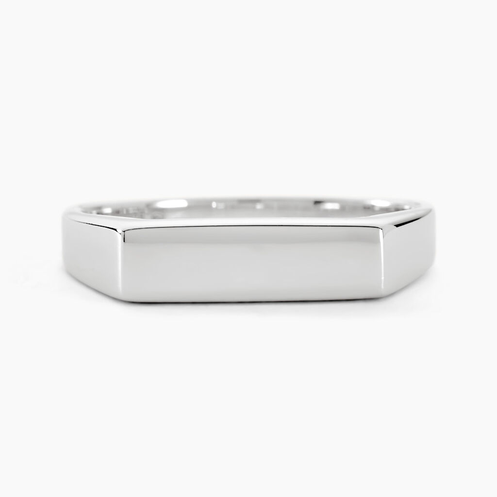 Chevalière Melvin Argent Blanc - Chevalières Homme | Histoire d’Or
