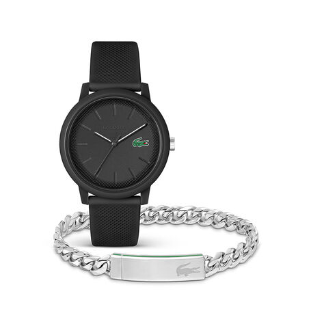 Coffret De Montre Lacoste .12.12 Noir - Nouveautés Homme | Histoire d’Or
