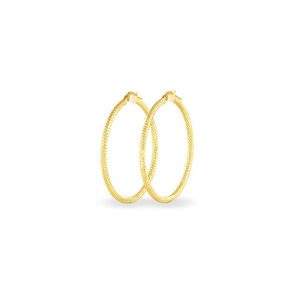 Créoles Ulrica Or Jaune - Boucles d'oreilles créoles Femme | Histoire d’Or