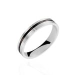 Alliance Telio Ruban Plat Or Blanc - Alliances Unisex | Histoire d&rsquo;Or