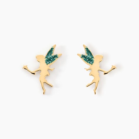 Boucles D'oreilles Puces Feelia Or Jaune - Clous d'oreilles Enfant | Histoire d&rsquo;Or