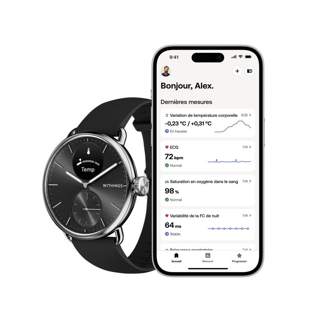 Montre Connectée Withings Scanwatch 2 - Montres connectées Femme | Histoire d’Or