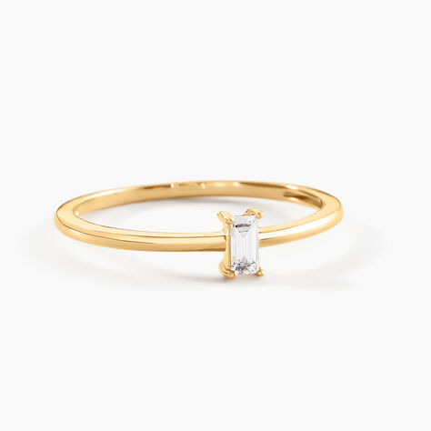 Bague Dmitrii Or Jaune Diamant Synthétique - Nouveautés Femme | Histoire d’Or