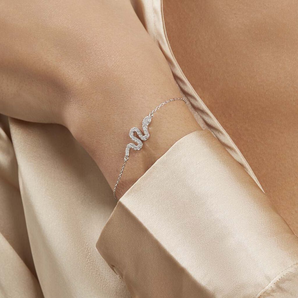 Bracelet Eponine Argent Blanc Oxyde De Zirconium - Bracelets fantaisie Femme | Histoire d’Or