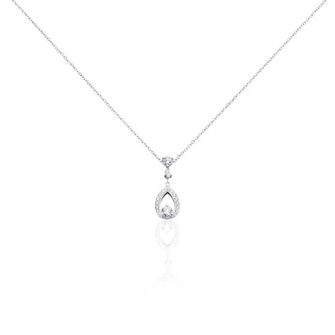Collier Istanbul Argent Blanc Oxyde De Zirconium - Colliers fantaisie Femme | Histoire d’Or