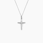 Pendentif Haley Croix Or Blanc - Pendentifs Bapt&ecirc;me Famille | Histoire d&rsquo;Or