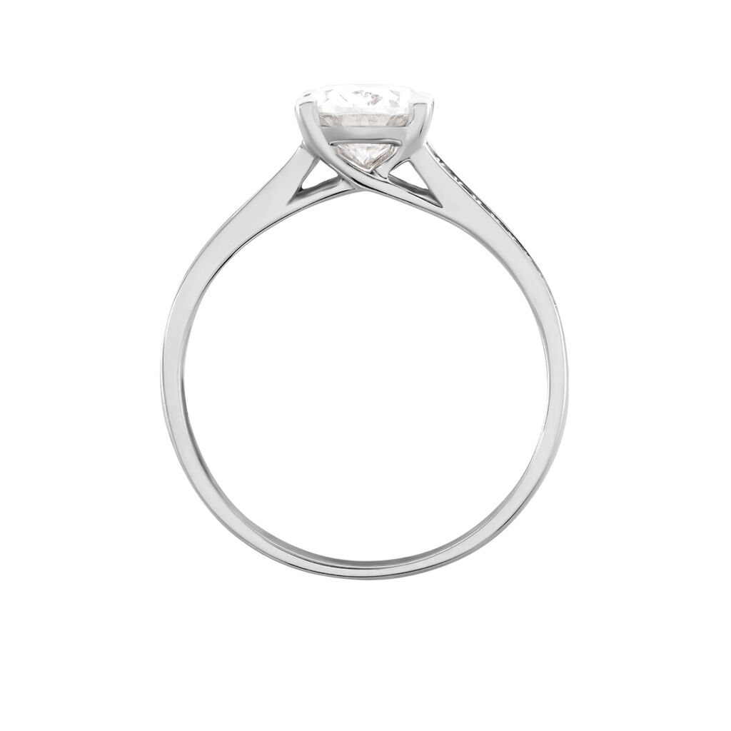Bague Or Blanc Morganenn Oxyde - Bagues solitaires Femme | Histoire d’Or