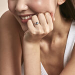 Bague Teresa Or Blanc Topaze Et Diamant - Bagues solitaires Femme | Histoire d&rsquo;Or