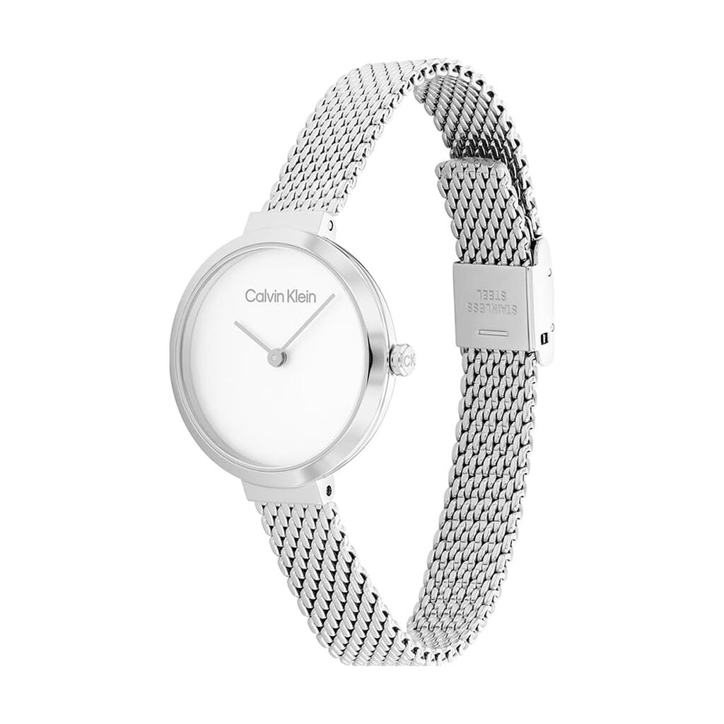 Montre Calvin Klein Minimalistic T Bar Blanc - Montres Femme | Histoire d&rsquo;Or
