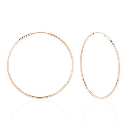 Cr&eacute;oles Argent Rose Olympia - Boucles d'oreilles cr&eacute;oles Femme | Histoire d&rsquo;Or