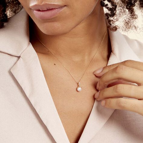Collier Delight Or Jaune Perle De Culture Et Diamant - Colliers Femme | Histoire d’Or