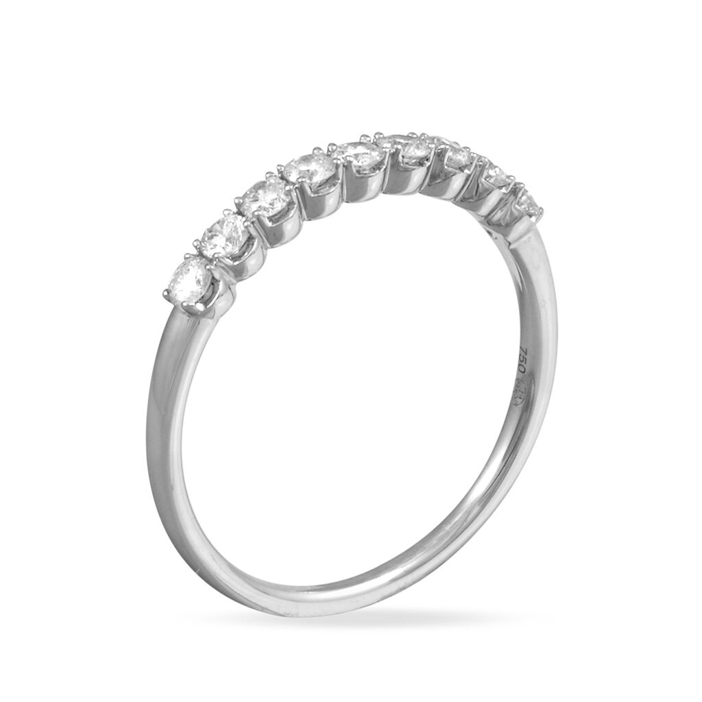 Alliance Eloise Or Blanc Diamant - Alliances Femme | Histoire d’Or
