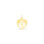 Pendentif Eudocie Coeur Lettre Or Jaune - Pendentifs Famille | Histoire d&rsquo;Or