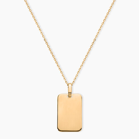 Collier Plaqu&eacute; Or Jaune Idiattis - Bijoux sans pierre Homme | Histoire d&rsquo;Or