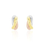 Cr&eacute;oles Igora Or Tricolore - Boucles d'oreilles cr&eacute;oles Femme | Histoire d&rsquo;Or