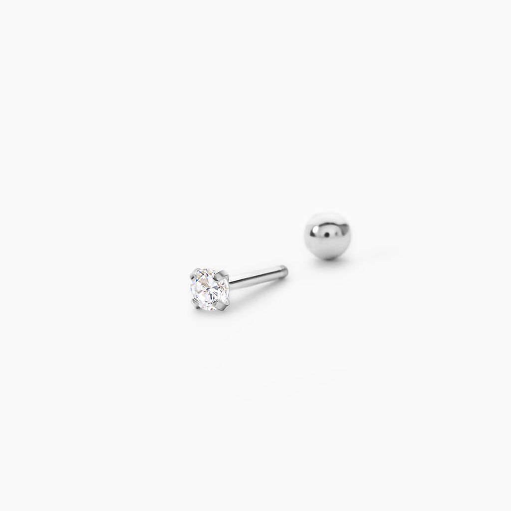 Piercing Ilona Acier Blanc Oxyde De Zirconium - Bijoux Femme | Histoire d&rsquo;Or