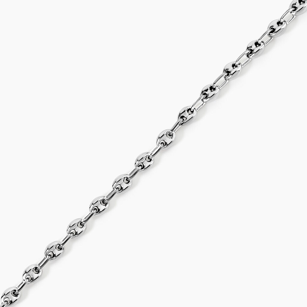 Bracelet Maille Argent Carrus - Bracelets cha&icirc;ne Homme | Histoire d&rsquo;Or