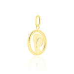 Pendentif Mary Vierge Rond Diamante Or Jaune Oxyde De Zirconium - Pendentifs Bapt&ecirc;me Famille | Histoire d&rsquo;Or