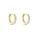 Créoles Leatrice Or Jaune Topaze Bleu Sky - Boucles d'oreilles créoles Femme | Histoire d’Or