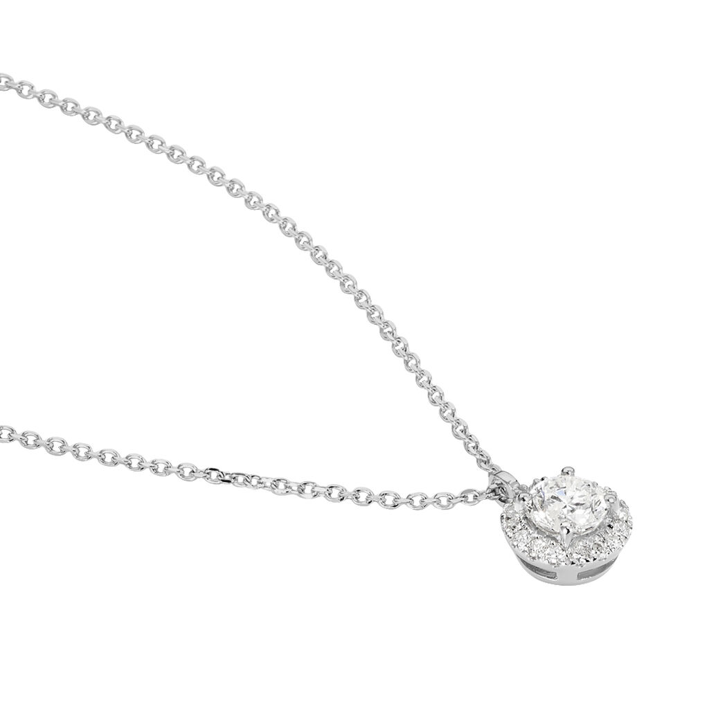 Collier Or Blanc Diamant - Colliers Femme | Histoire d’Or
