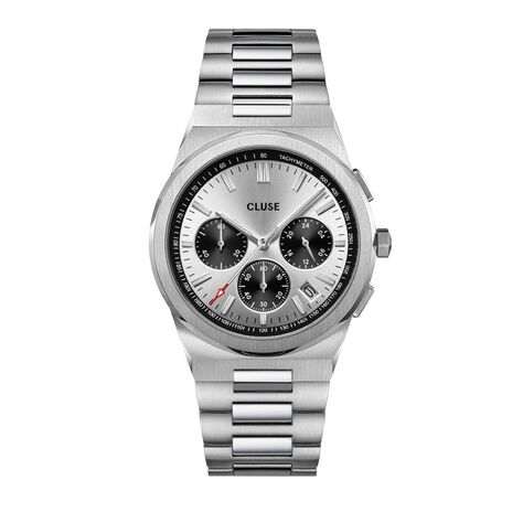 Montre Cluse Vigoureux Chrono Argenté - Montres Homme | Histoire d’Or