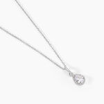 Collier Briony Argent Blanc Oxyde De Zirconium - Colliers fantaisie Femme | Histoire d&rsquo;Or