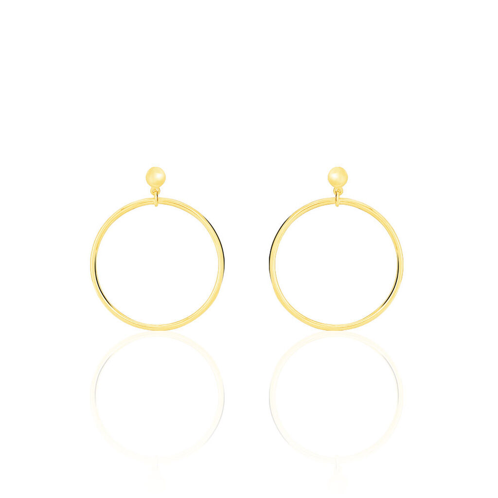 Créoles Tia Geometrique Or Jaune - Boucles d'oreilles créoles Femme | Histoire d’Or