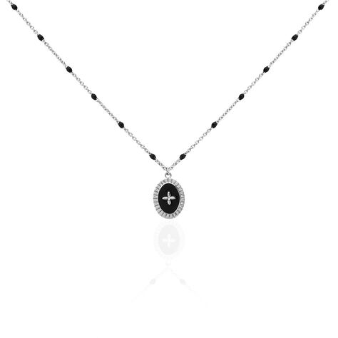 Collier Polka Argent Blanc - Sautoirs Femme | Histoire d&rsquo;Or