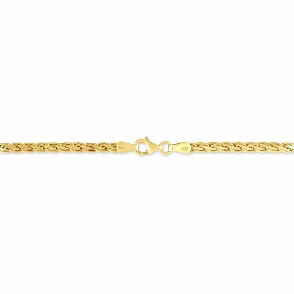 Bracelet Jayna Maille Palmier Or Jaune - Bracelets cha&icirc;ne Femme | Histoire d&rsquo;Or