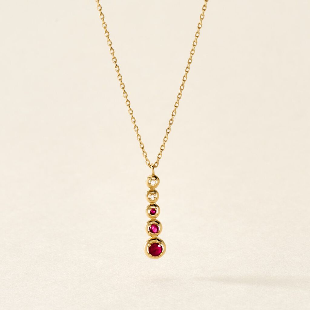 Collier Josephine Or Jaune Rubis - Colliers Femme | Histoire d&rsquo;Or