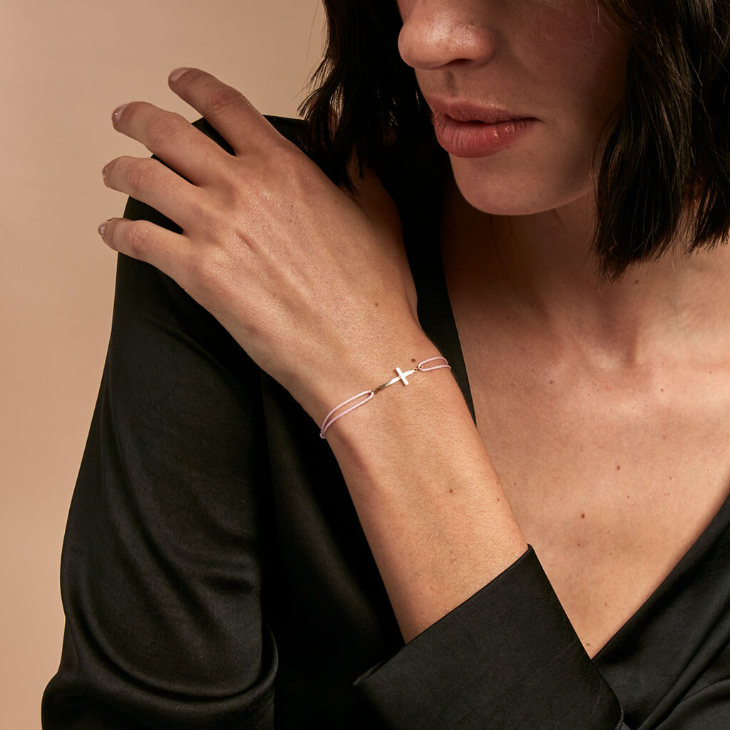 Bracelet Crosia Or Jaune - Bracelets cordon Femme | Histoire d’Or