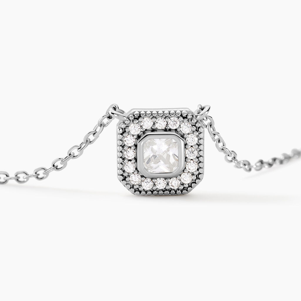 Collier Micarla Argent Blanc Oxyde De Zirconium - Colliers fantaisie Femme | Histoire d&rsquo;Or