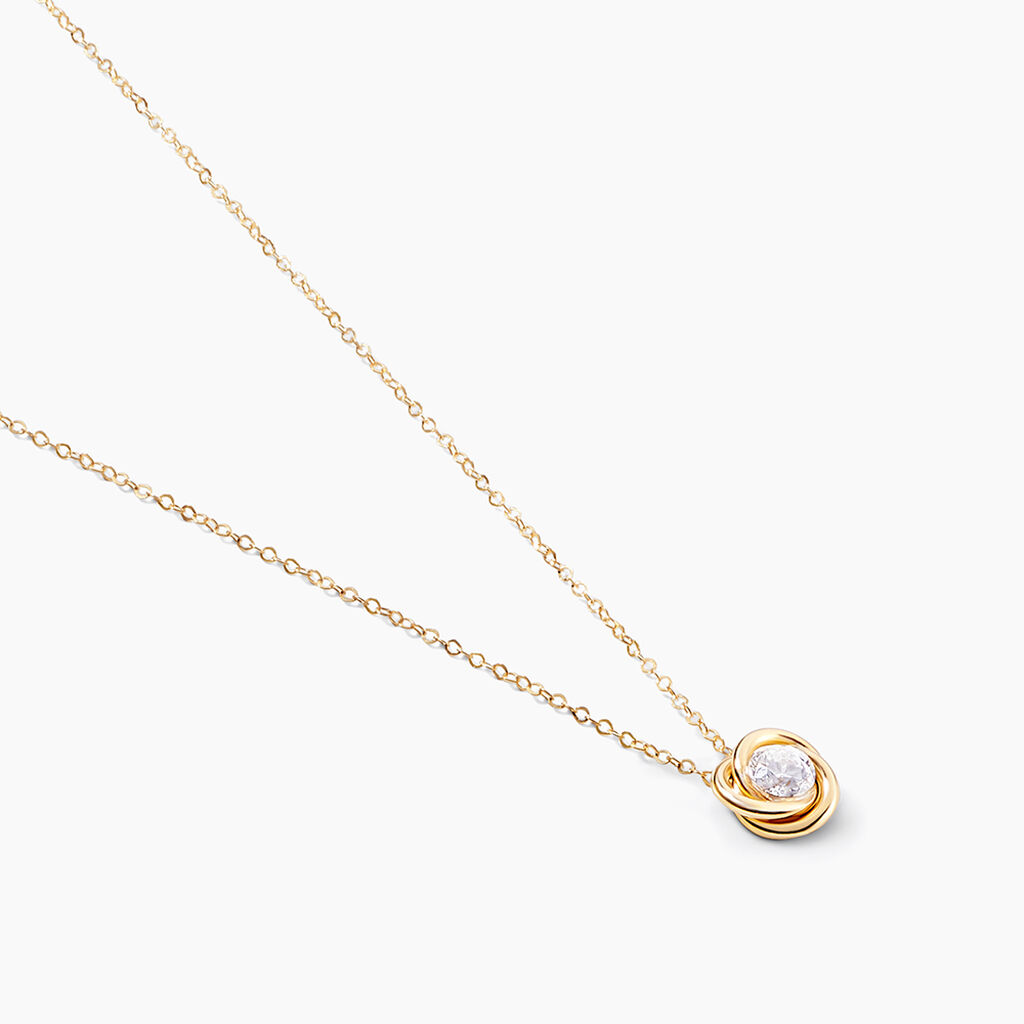 Collier Manjula Or Jaune Oxyde De Zirconium - Colliers Femme | Histoire d&rsquo;Or
