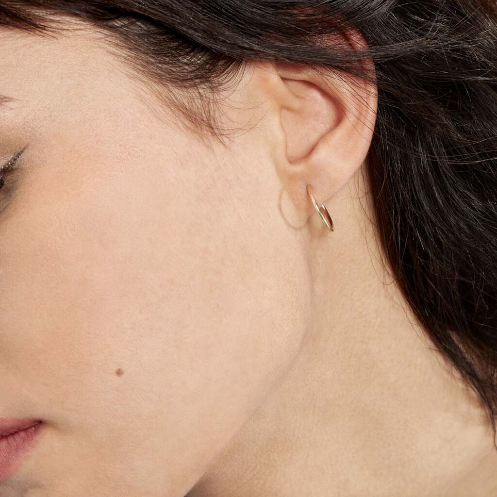 Créoles Dominae Or Jaune - Boucles d'oreilles créoles Femme | Histoire d’Or