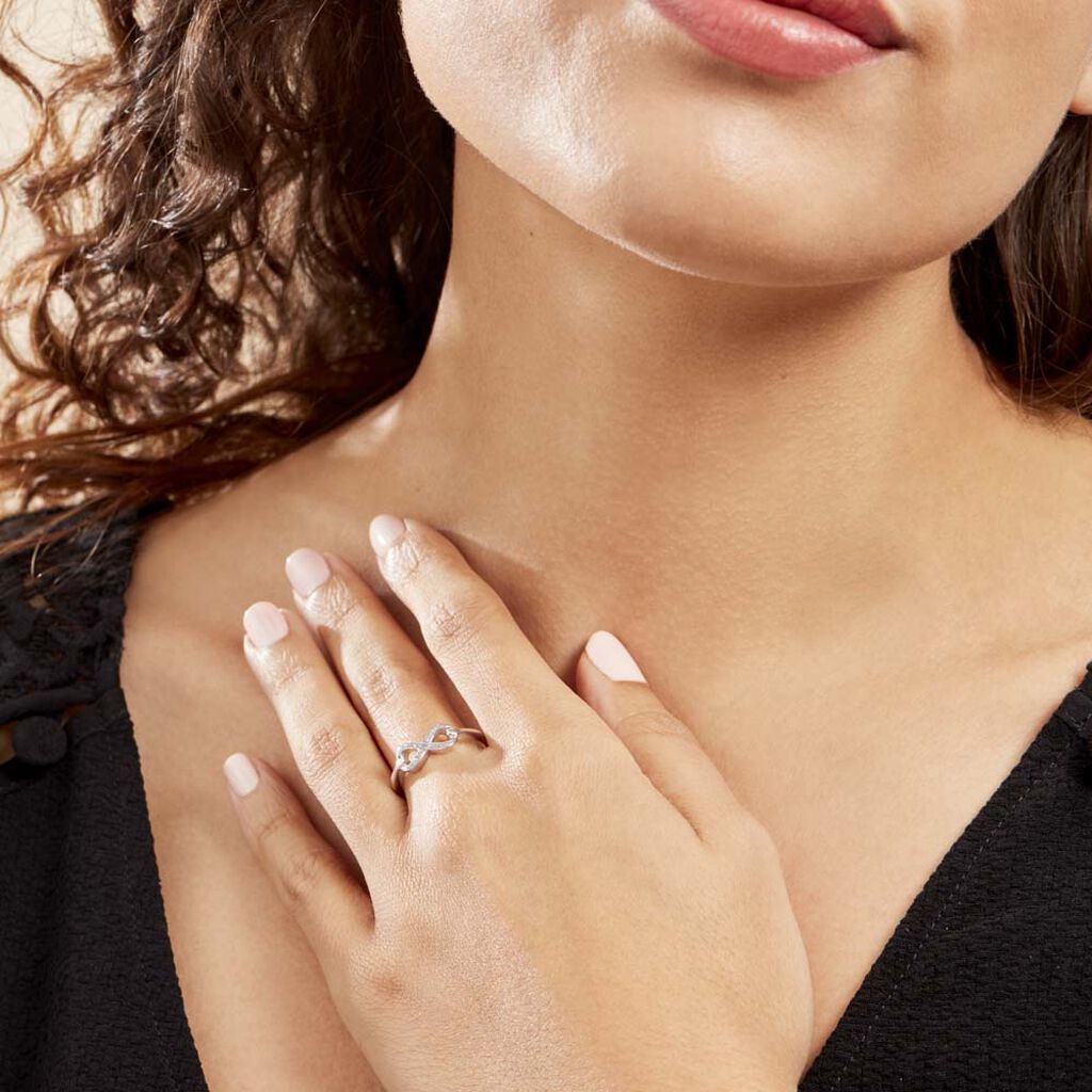 Bague Argent Solkem Glitter - Bagues fantaisie Femme | Histoire d’Or
