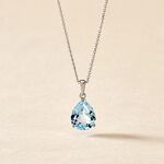 Collier Anesa Or Blanc Topaze - Colliers Femme | Histoire d&rsquo;Or