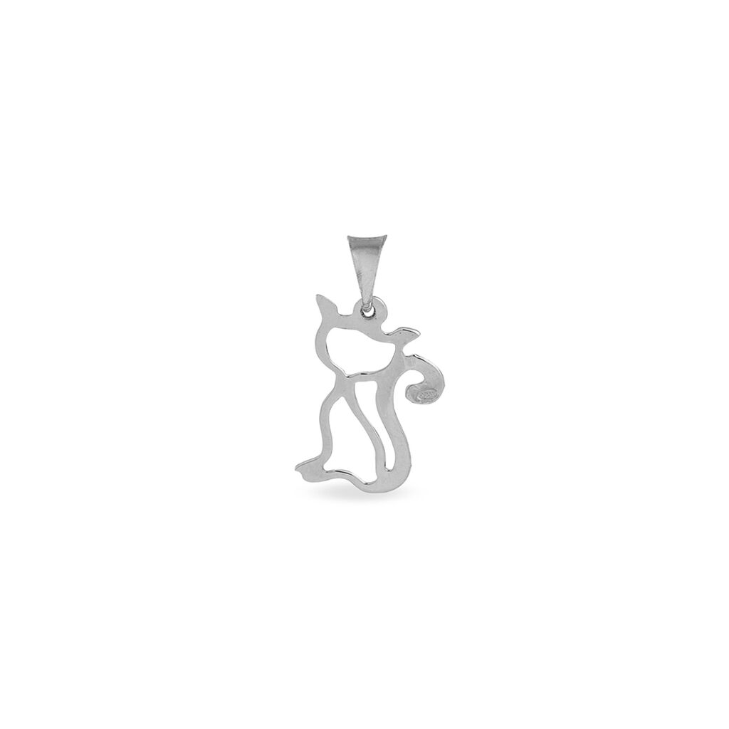 Pendentifs Chat Or Sans Pierre Blanc 375 1000 pmbw Histoire D Or