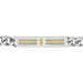 Bracelet Identité Acier Blanc Et Plaqué Or Aristocles - Bracelets Homme | Histoire d’Or