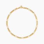 Bracelet Babur Argent Dor&eacute; A L'Or 750/1000 - Bijoux sans pierre Homme | Histoire d&rsquo;Or