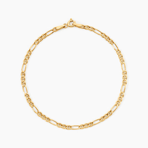 Bracelet Babur Argent Dor&eacute; A L'Or 750/1000 - Bijoux sans pierre Homme | Histoire d&rsquo;Or