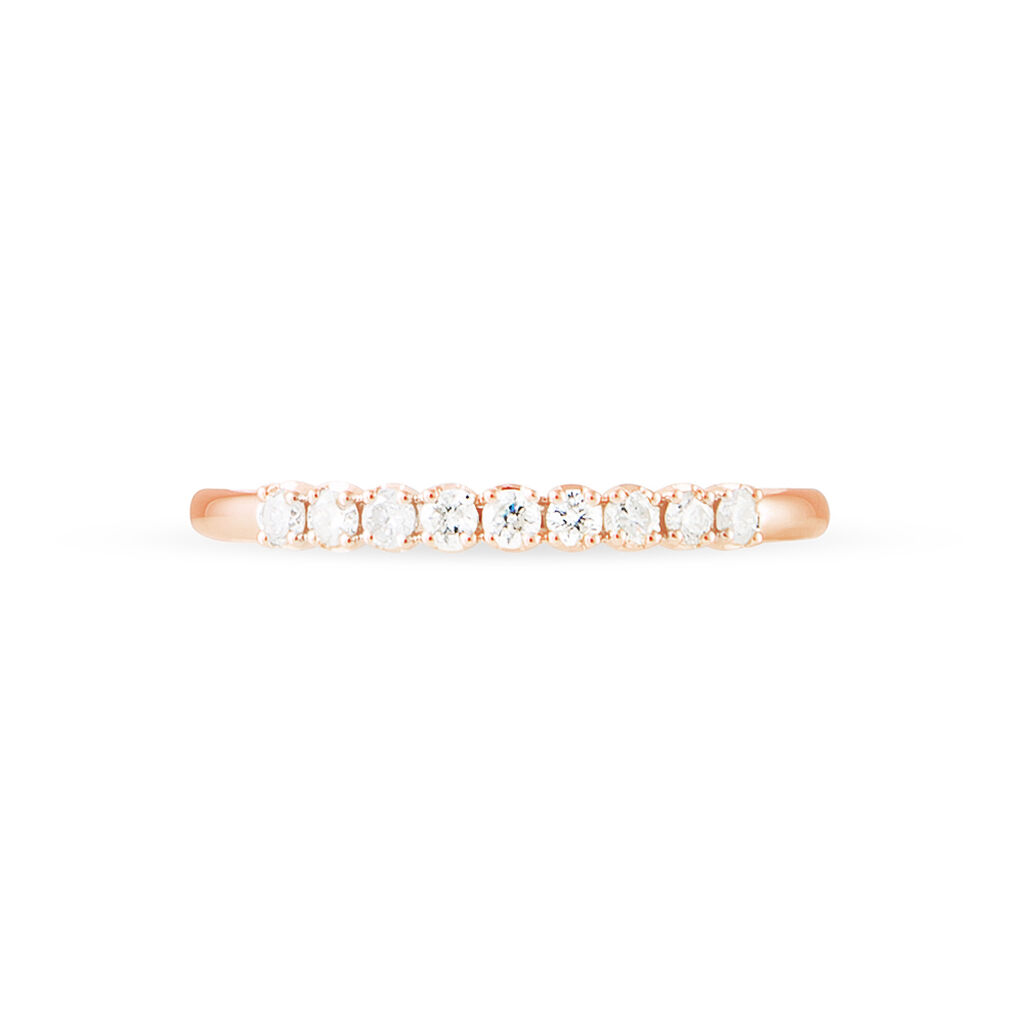 Alliance Eloise Or Rose Diamant - Alliances Femme | Histoire d’Or