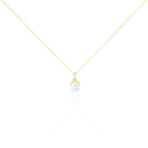 Collier Delight Or Jaune Perle De Culture Et Diamant - Colliers Femme | Histoire d’Or