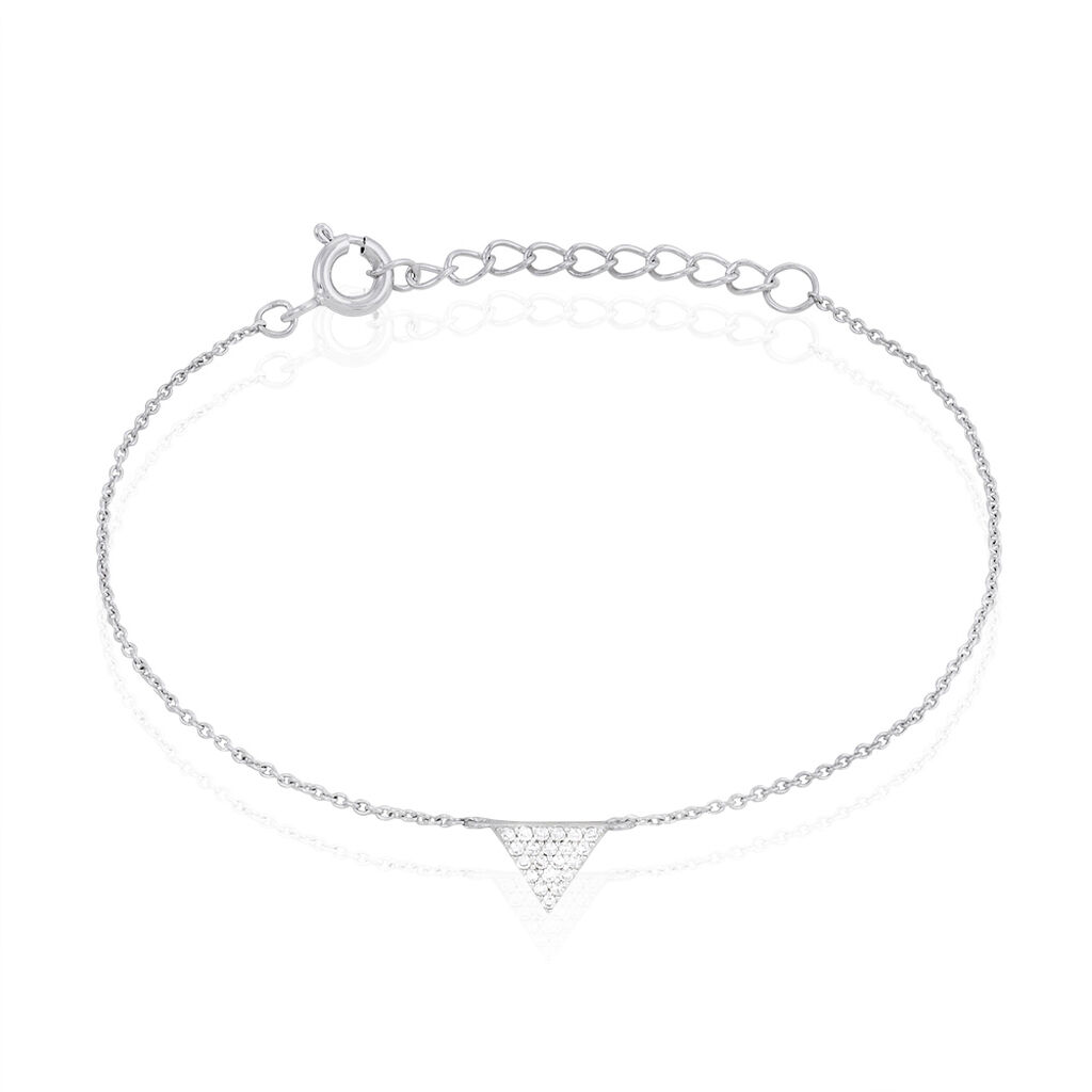 Bracelet Cassandre Argent Blanc Oxyde De Zirconium