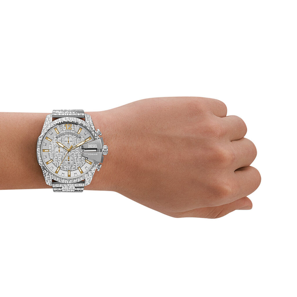 Montre Diesel Mega Chief Argenté - Montres Homme | Histoire d’Or