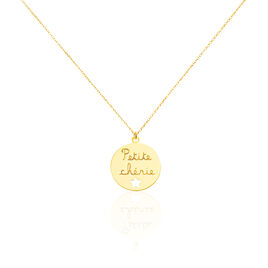 Collier Benedicte Message Or Jaune - Colliers Enfant | Histoire d’Or