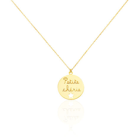 Collier Benedicte Message Or Jaune - Colliers Enfant | Histoire d’Or