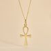 Pendentif Basilissa Croix De Vie Or Jaune - Pendentifs Baptême Famille | Histoire d’Or