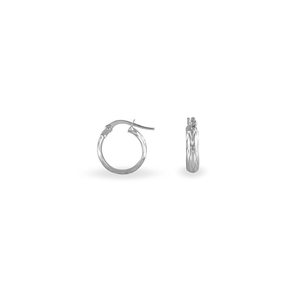 Cr&eacute;oles Ananas Or Blanc - Boucles d'oreilles cr&eacute;oles Femme | Histoire d&rsquo;Or