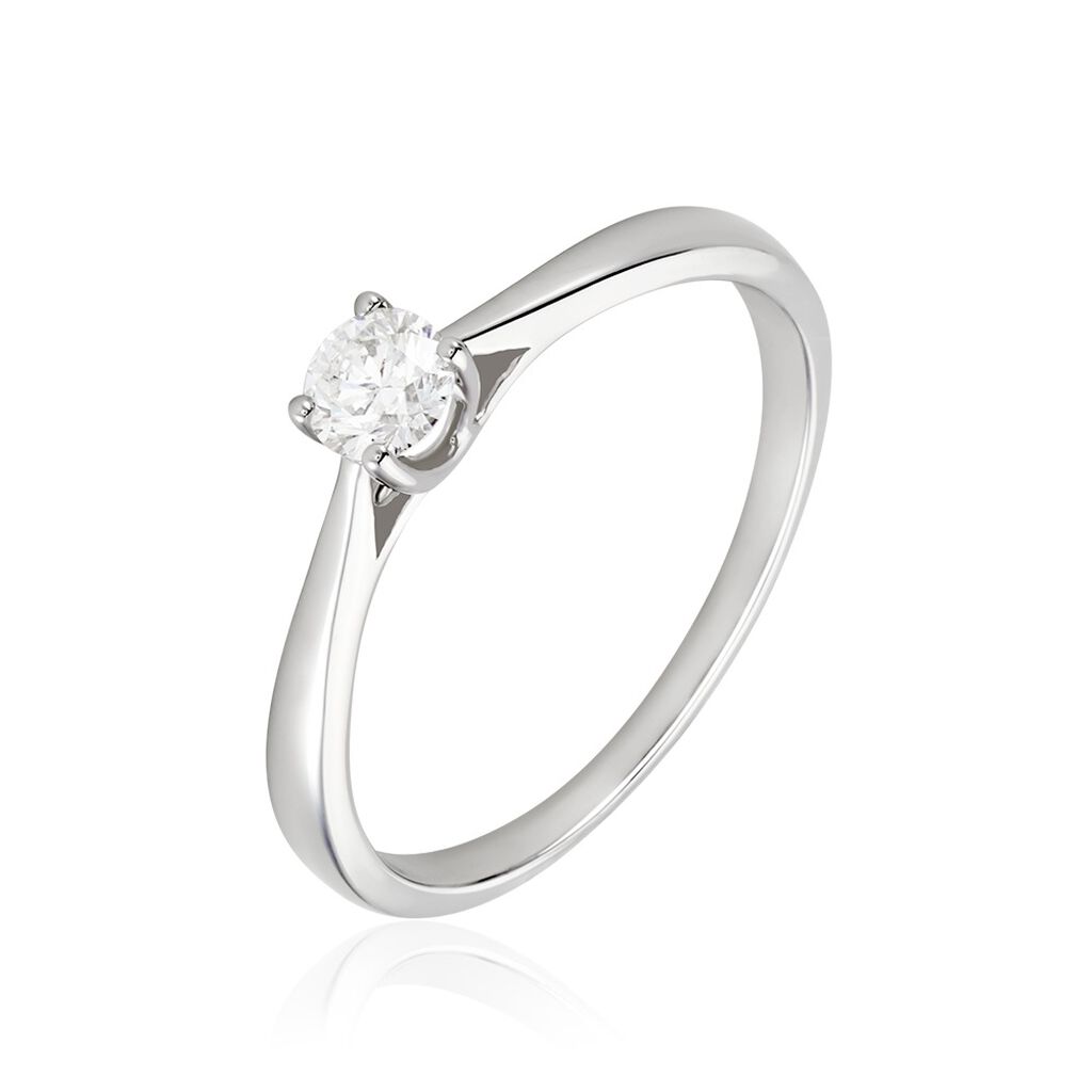 Bague Solitaire Aphrodite Platine Blanc Diamant - Bagues solitaires Femme | Histoire d’Or