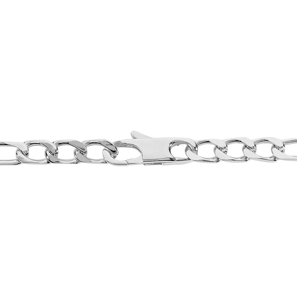 Bracelet Identité Vivian Argent Blanc - Gourmettes Femme | Histoire d’Or